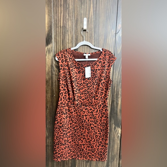 Leopard Print Cap Sleeve Dress-NWT-Size:Medium - Picture 4 of 12